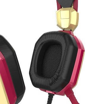 E-Blue sluchátka IRON MAN EHS908,herní náušníky s koženým potahem